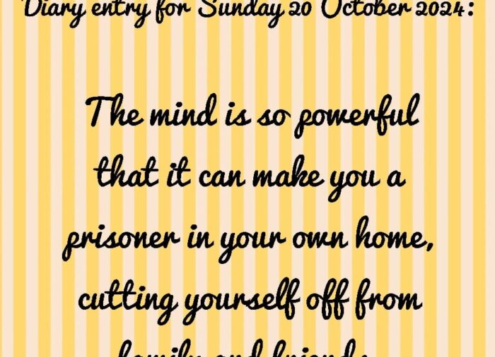 Diary entry for Sunday 20 October 2024