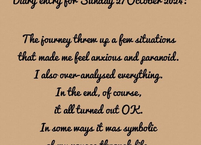Diary Entry for Sunday 27 October 2024